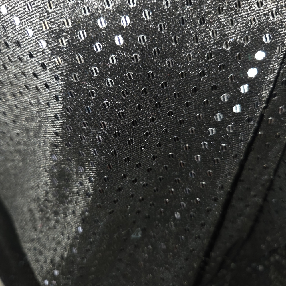 NWOT Gilli Black Velvet Polka Dot Belted Peplum Top - Picture 2 of 3